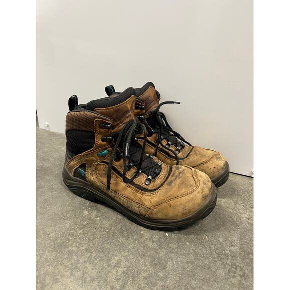 WOMENS SIZE 8 D RED WING SHOES ASTMF2413-18 WATERPROOF BOOTS STEEL TOE - Picture 2 of 6